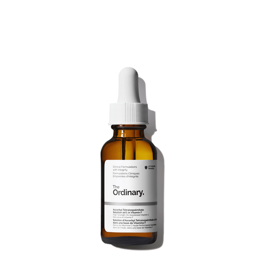 The Ordinary Ascorbyl Tetraisopalmitate Solution 20% in Vitamin F vitamin C serum for brightening, uneven skin tone, and anti-aging